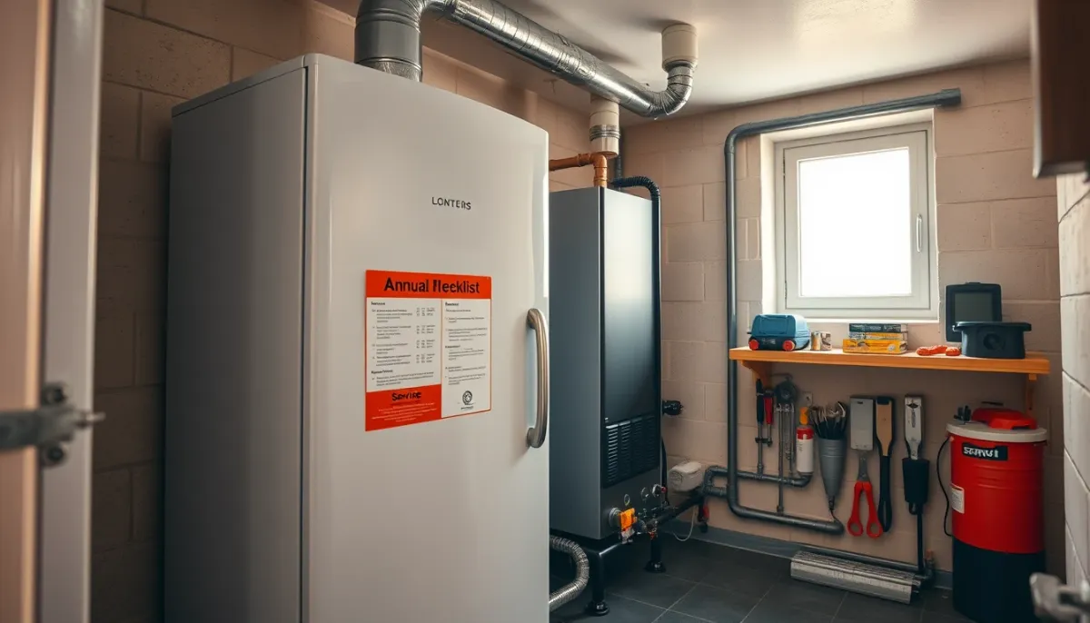 Chaudière entretenue et local technique ordonné pour éviter les pannes