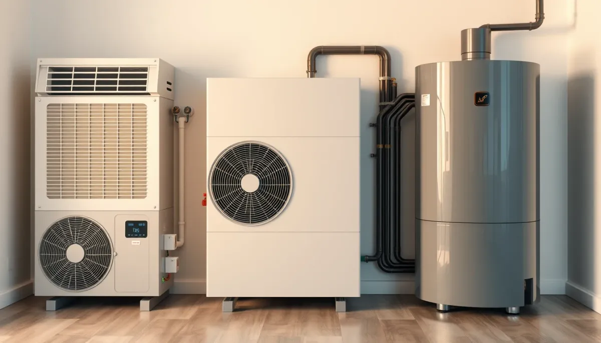 Comparatif entre PAC air/air, PAC air/eau et chaudière gaz